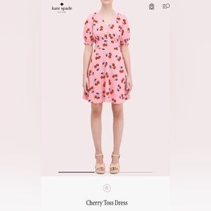 Kate Spade Pink Cherry Toss Dress